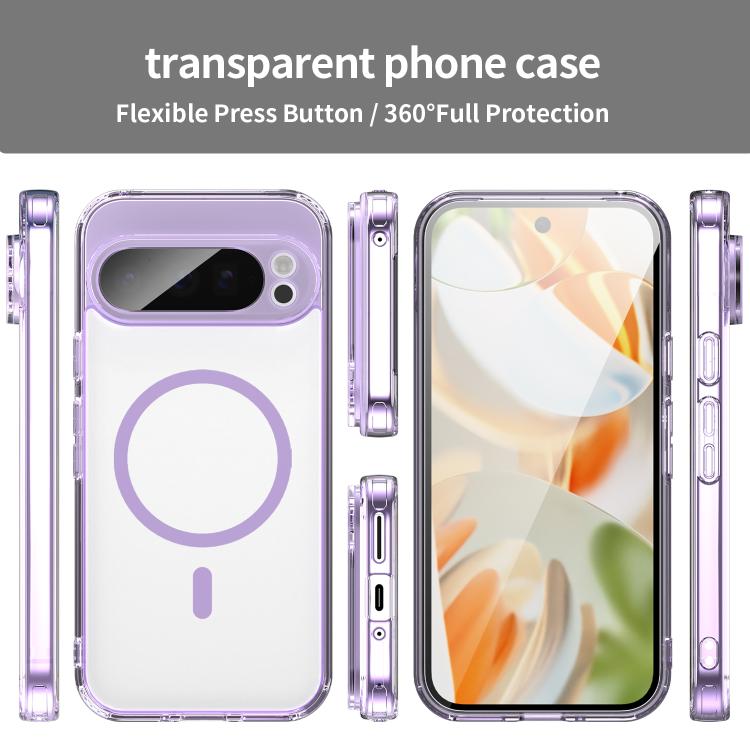 For Google Pixel 9 Pro PC Hybrid TPU Airbag Shockproof MagSafe Phone Case