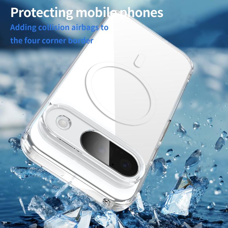 For Google Pixel 9 PC Hybrid TPU Airbag Shockproof MagSafe Phone Case
