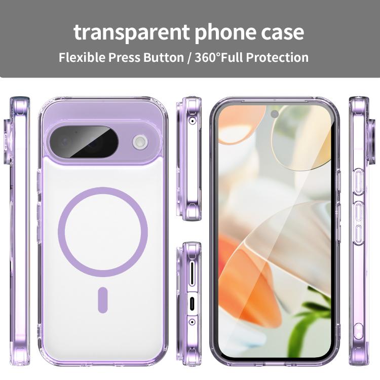 For Google Pixel 9 PC Hybrid TPU Airbag Shockproof MagSafe Phone Case