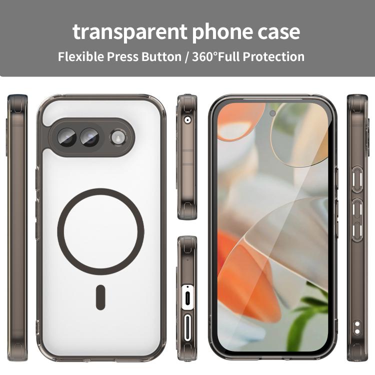 For Google Pixel 9a PC Hybrid TPU Airbag Shockproof MagSafe Phone Case