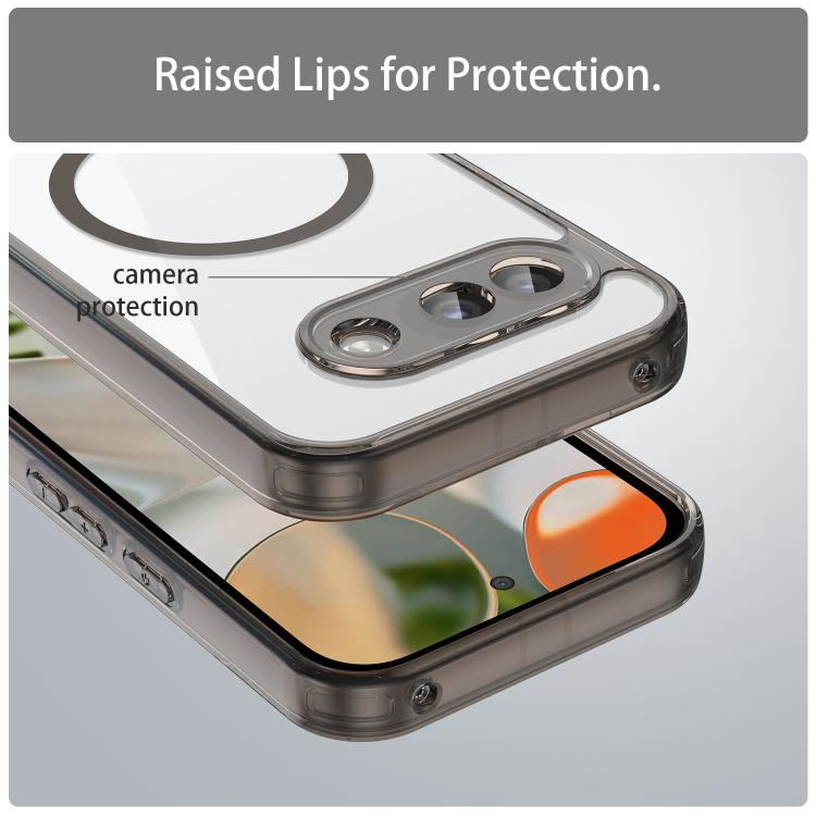 For Google Pixel 9a PC Hybrid TPU Airbag Shockproof MagSafe Phone Case