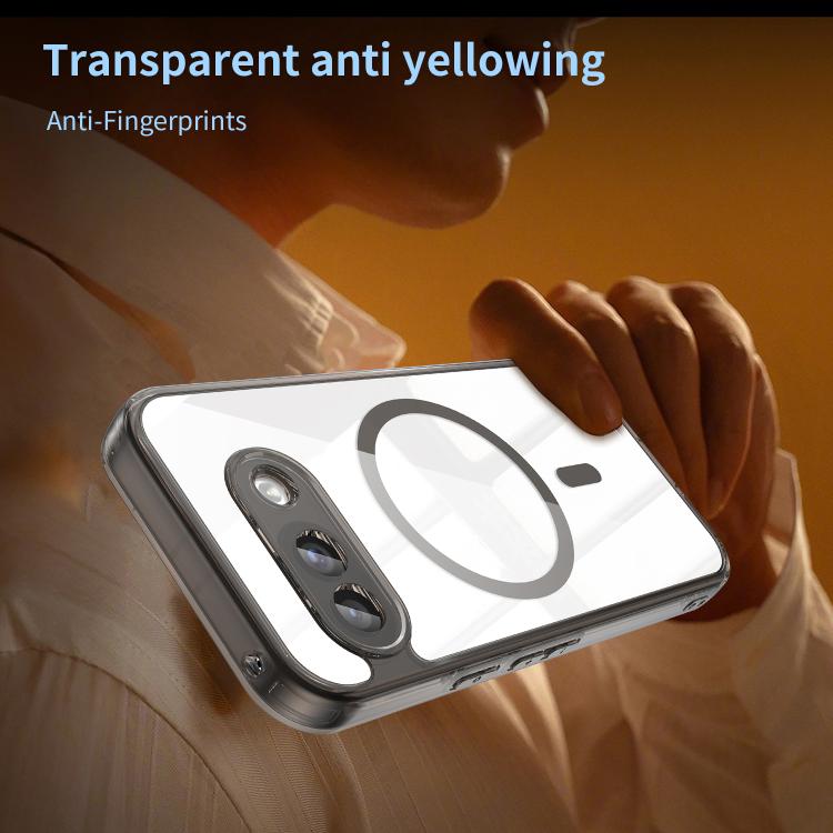 For Google Pixel 9a PC Hybrid TPU Airbag Shockproof MagSafe Phone Case