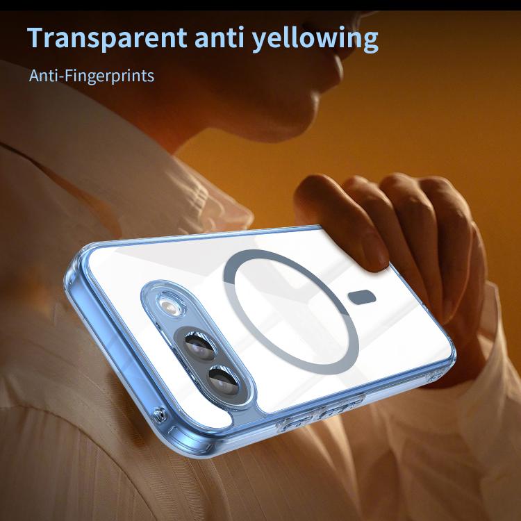 For Google Pixel 9a PC Hybrid TPU Airbag Shockproof MagSafe Phone Case