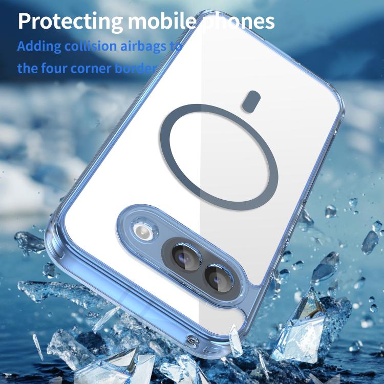 For Google Pixel 9a PC Hybrid TPU Airbag Shockproof MagSafe Phone Case