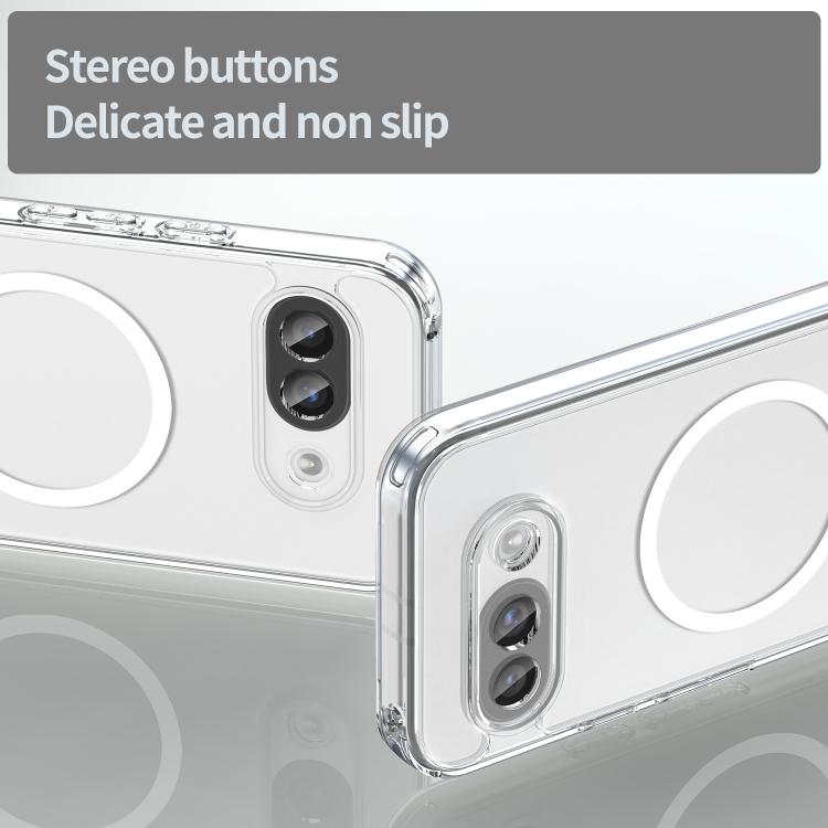 For Google Pixel 9a PC Hybrid TPU Airbag Shockproof MagSafe Phone Case