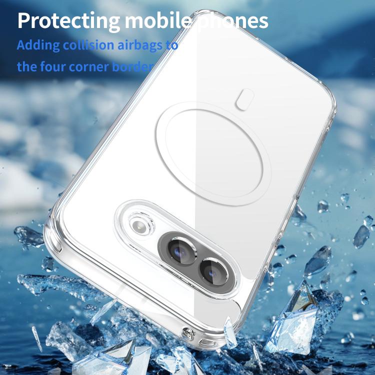 For Google Pixel 9a PC Hybrid TPU Airbag Shockproof MagSafe Phone Case