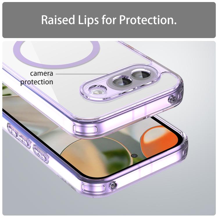 For Google Pixel 9a PC Hybrid TPU Airbag Shockproof MagSafe Phone Case