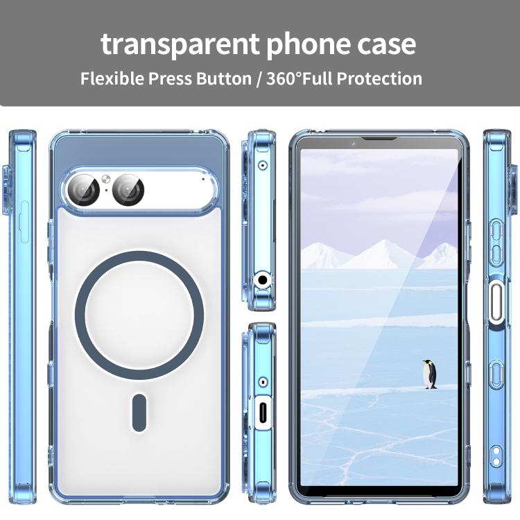For Sony Xperia 10 VII PC Hybrid TPU Airbag Shockproof MagSafe Phone Case