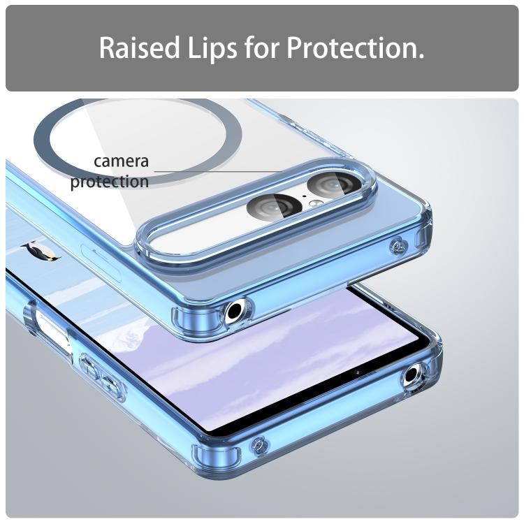 For Sony Xperia 10 VII PC Hybrid TPU Airbag Shockproof MagSafe Phone Case