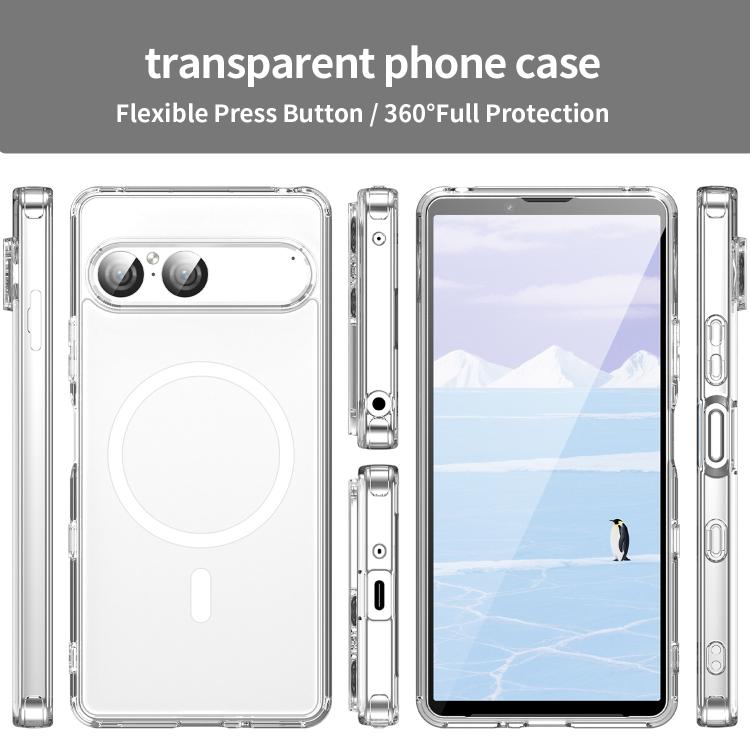For Sony Xperia 10 VII PC Hybrid TPU Airbag Shockproof MagSafe Phone Case