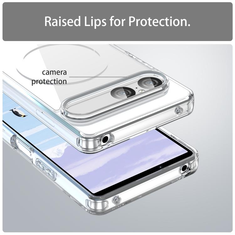 For Sony Xperia 10 VII PC Hybrid TPU Airbag Shockproof MagSafe Phone Case