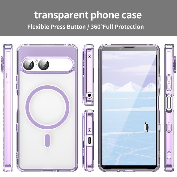 For Sony Xperia 10 VII PC Hybrid TPU Airbag Shockproof MagSafe Phone Case