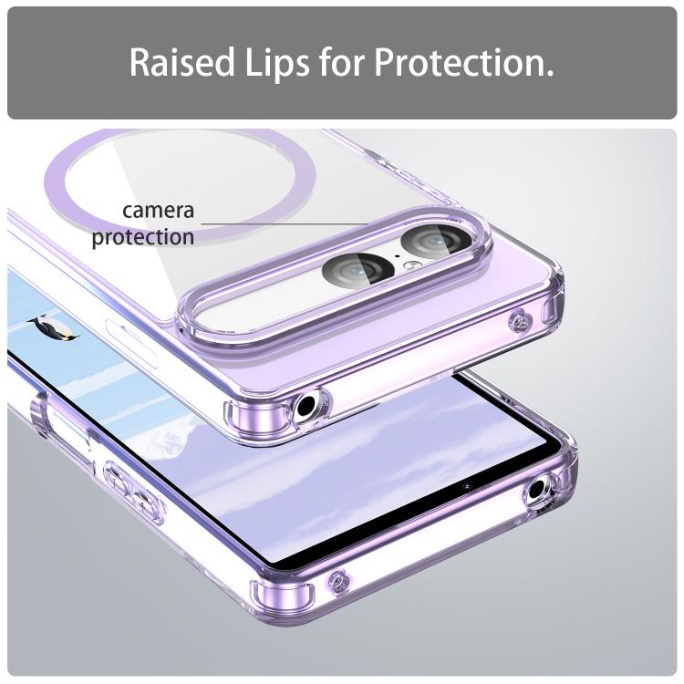 For Sony Xperia 10 VII PC Hybrid TPU Airbag Shockproof MagSafe Phone Case