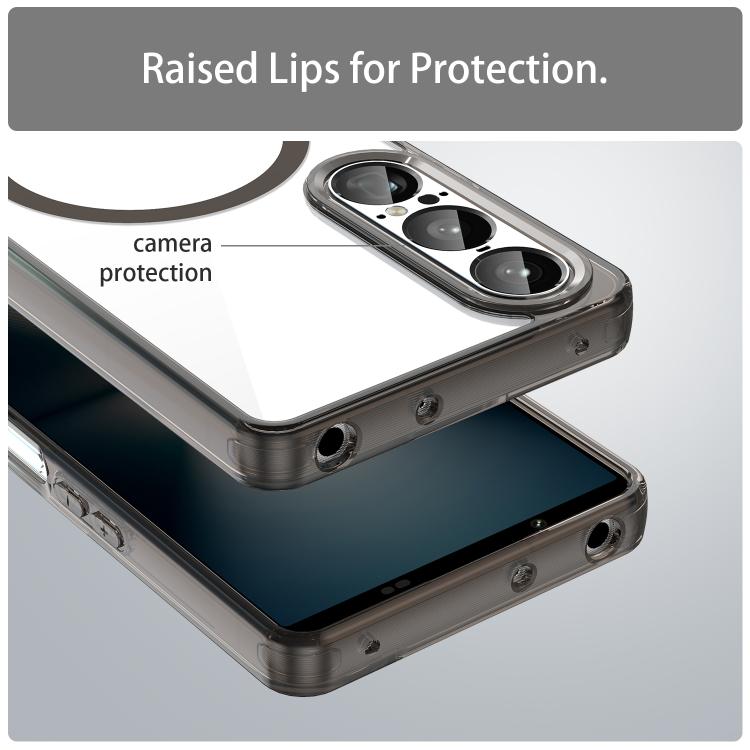 For Sony Xperia 1 VII PC Hybrid TPU Airbag Shockproof MagSafe Phone Case