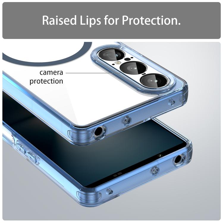 For Sony Xperia 1 VII PC Hybrid TPU Airbag Shockproof MagSafe Phone Case