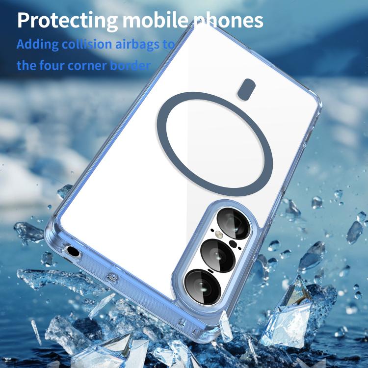For Sony Xperia 1 VII PC Hybrid TPU Airbag Shockproof MagSafe Phone Case