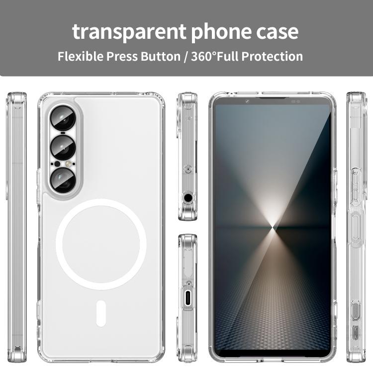 For Sony Xperia 1 VII PC Hybrid TPU Airbag Shockproof MagSafe Phone Case