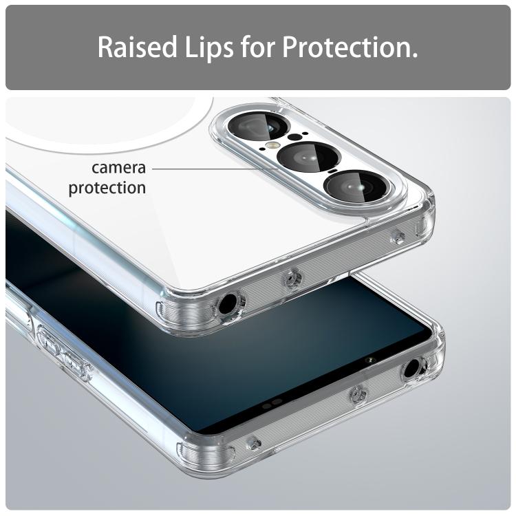 For Sony Xperia 1 VII PC Hybrid TPU Airbag Shockproof MagSafe Phone Case