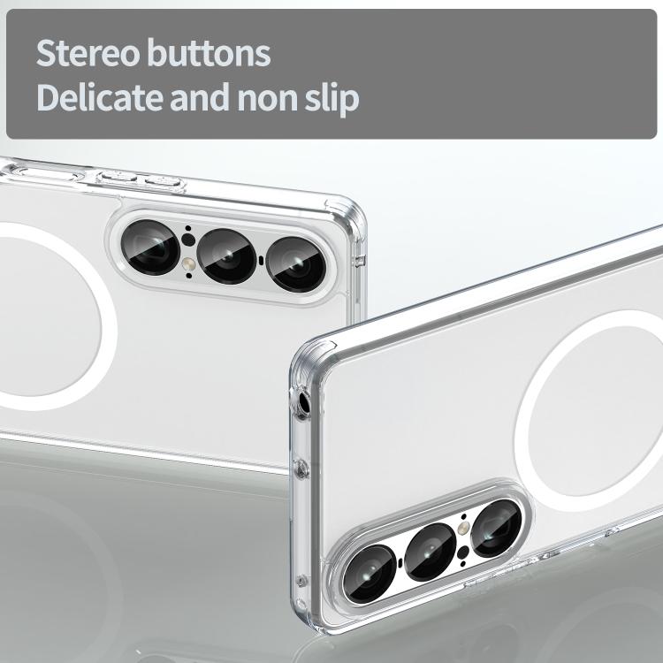 For Sony Xperia 1 VII PC Hybrid TPU Airbag Shockproof MagSafe Phone Case