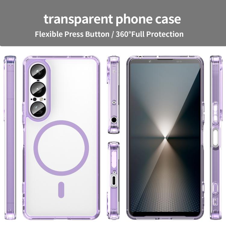 For Sony Xperia 1 VII PC Hybrid TPU Airbag Shockproof MagSafe Phone Case