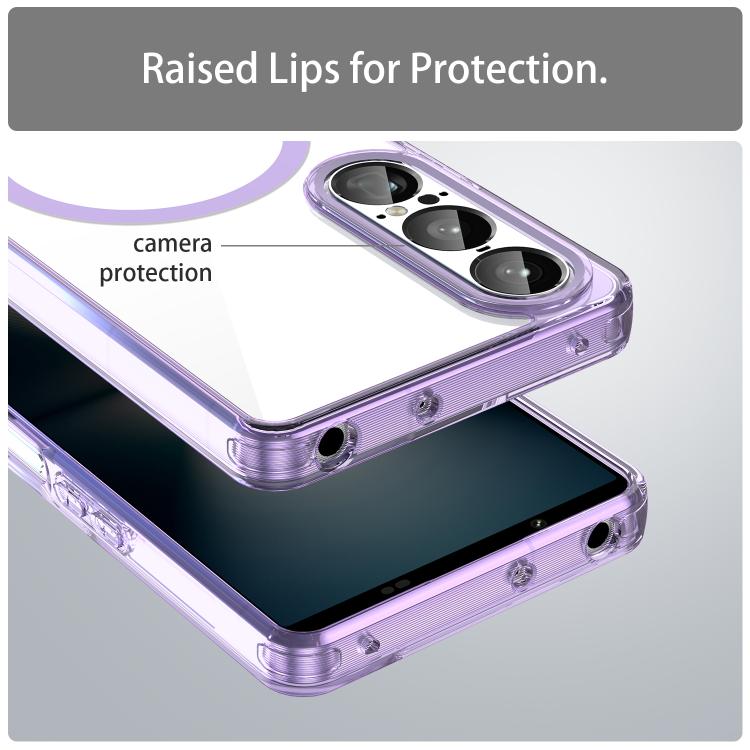 For Sony Xperia 1 VII PC Hybrid TPU Airbag Shockproof MagSafe Phone Case