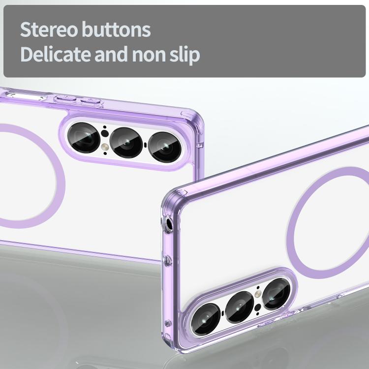 For Sony Xperia 1 VII PC Hybrid TPU Airbag Shockproof MagSafe Phone Case