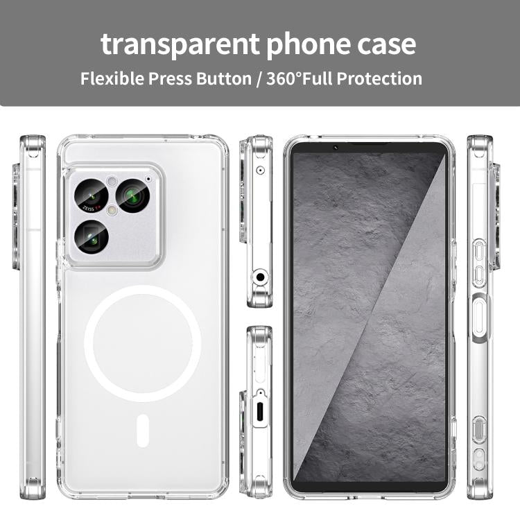 For Sony Xperia 1 VIII PC Hybrid TPU Airbag Shockproof MagSafe Phone Case