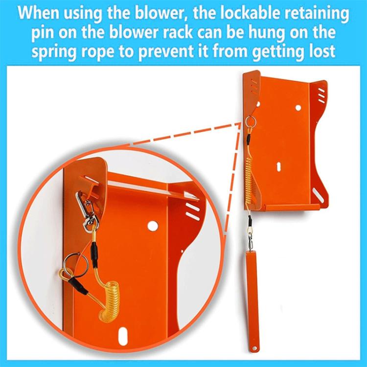 Handheld Blower Wall Mounted Storage Rack for Stihl BG Series - Orange