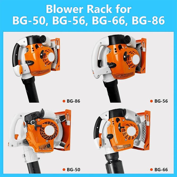 Handheld Blower Wall Mounted Storage Rack for Stihl BG Series - Orange