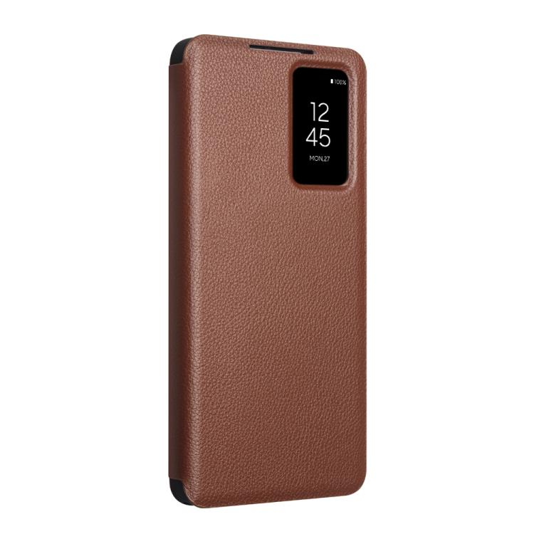 For Samsung Galaxy S26 Ultra 5G QIALINO Magnetic Genuine Leather Phone Case