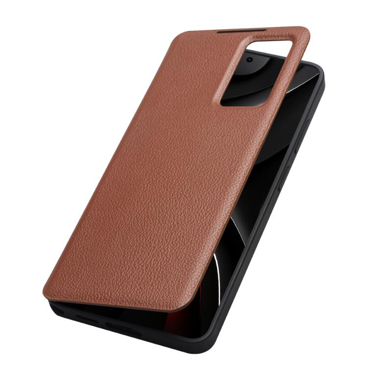 For Samsung Galaxy S26 Ultra 5G QIALINO Magnetic Genuine Leather Phone Case