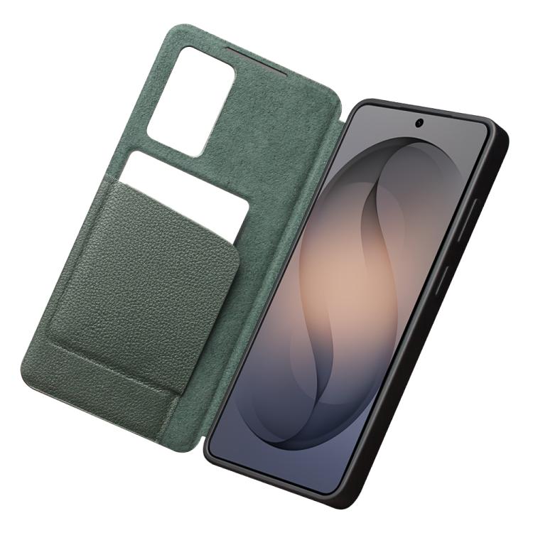For Galaxy S26 5G QIALINO Magnetic Genuine Leather Phone Case