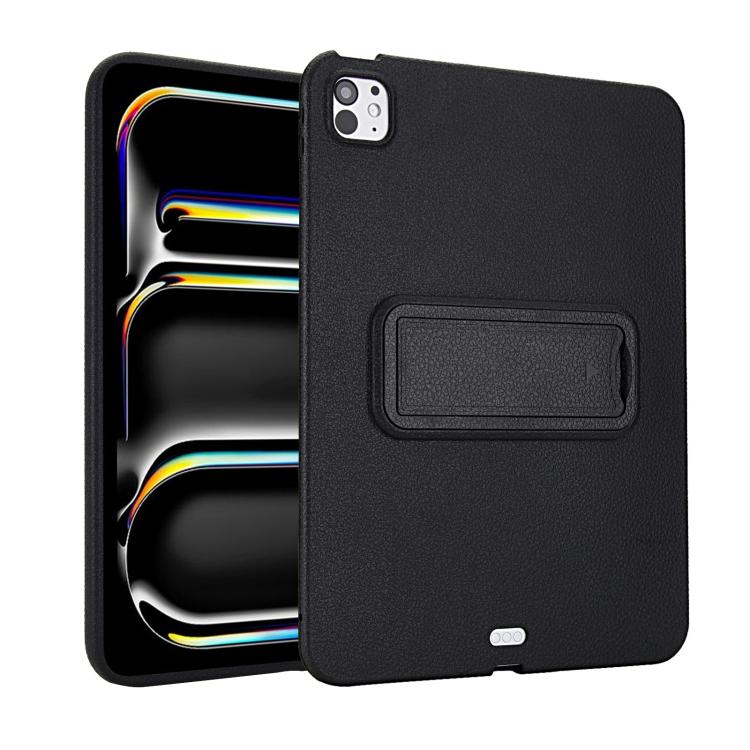 For iPad Pro 11 2022 / 2021 / 2020 Leather-Textured PU Shockproof Tablet Case with Holder