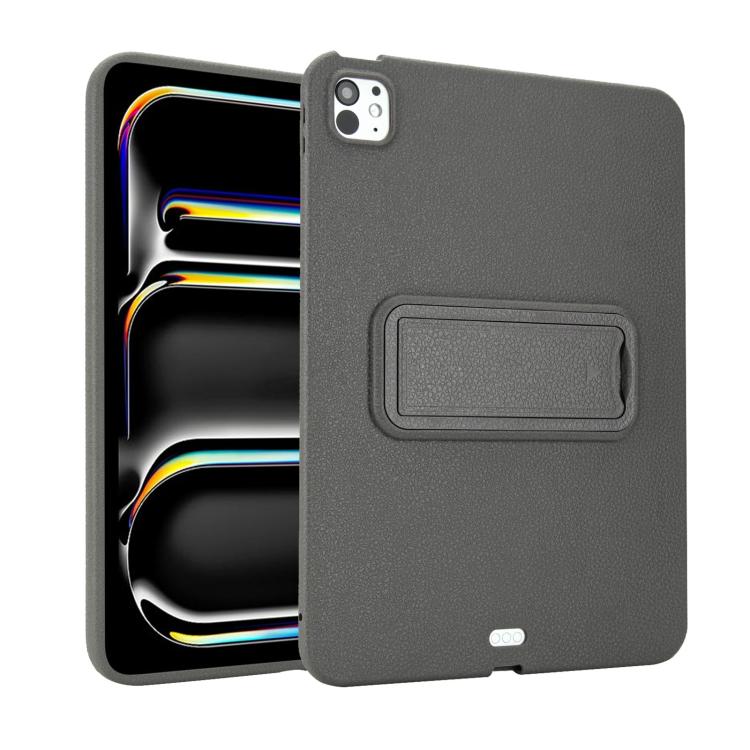 For iPad Pro 11 2022 / 2021 / 2020 Leather-Textured PU Shockproof Tablet Case with Holder