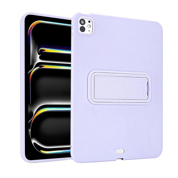 For iPad Pro 11 2022 / 2021 / 2020 Leather-Textured PU Shockproof Tablet Case with Holder