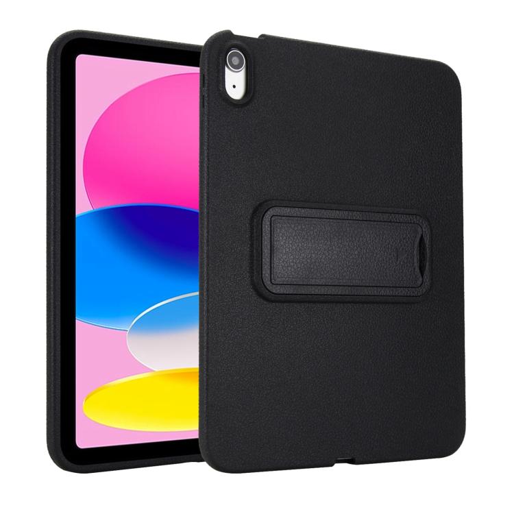 For iPad mini 6 / mini 2024 Leather-Textured PU Shockproof Tablet Case with Holder