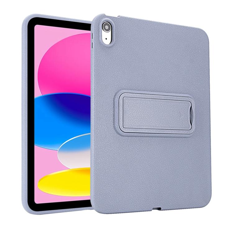 For iPad mini 6 / mini 2024 Leather-Textured PU Shockproof Tablet Case with Holder