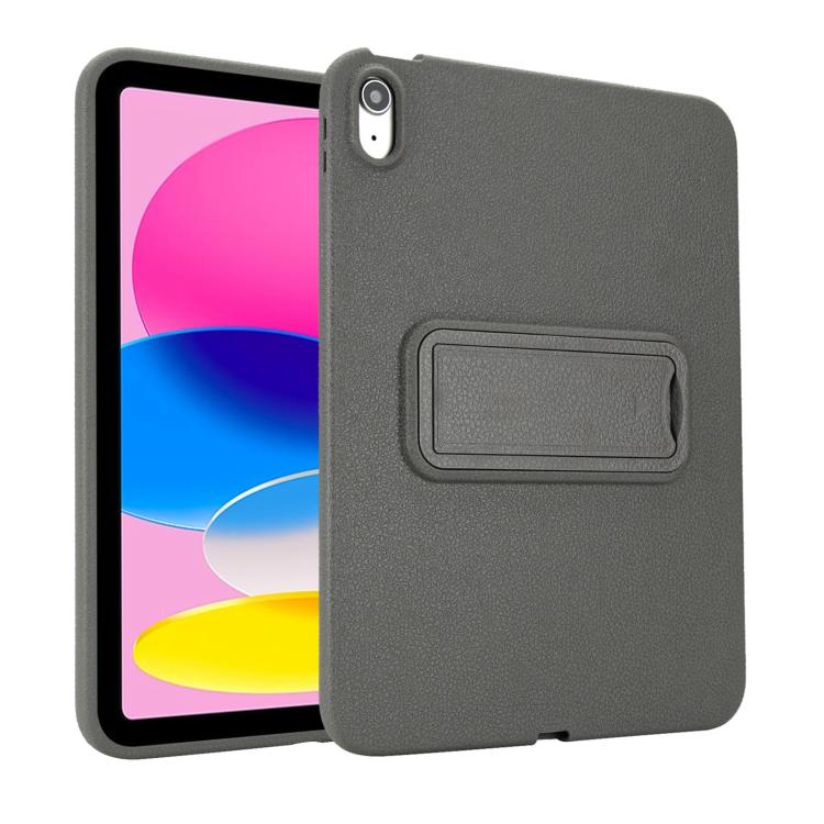 For iPad 2025 / 2022 Leather-Textured PU Shockproof Tablet Case with Holder