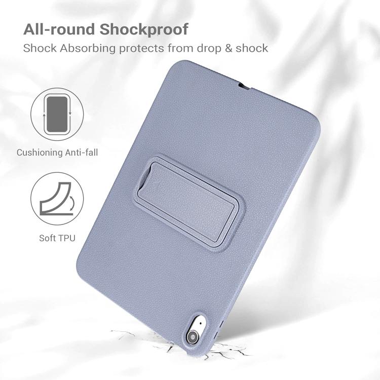 For iPad 2025 / 2022 Leather-Textured PU Shockproof Tablet Case with Holder