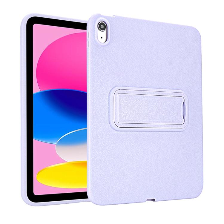 For iPad 2025 / 2022 Leather-Textured PU Shockproof Tablet Case with Holder