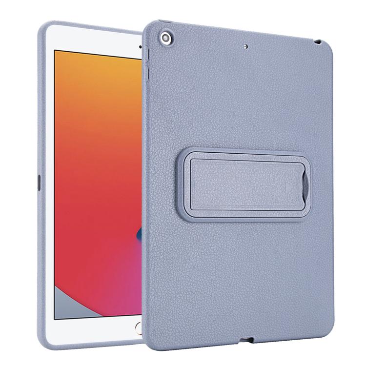 For iPad 10.2 2021 / 2020 / 2019 Leather-Textured PU Shockproof Tablet Case with Holder