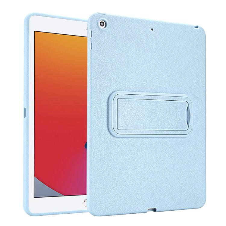 For iPad 10.2 2021 / 2020 / 2019 Leather-Textured PU Shockproof Tablet Case with Holder