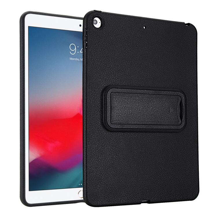 For iPad Air / Air 2 / 9.7 2017 / 2018 Leather-Textured PU Shockproof Tablet Case with Holder