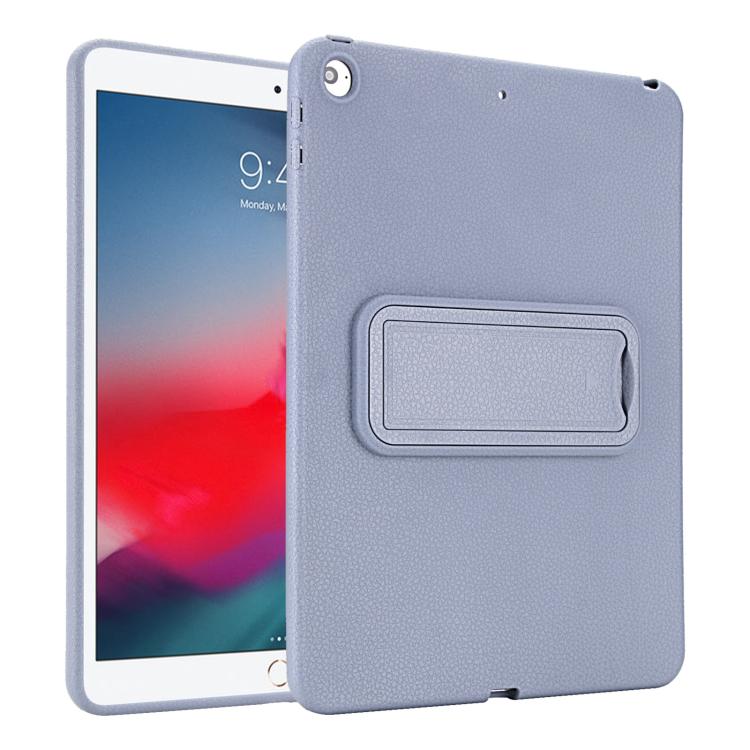 For iPad Air / Air 2 / 9.7 2017 / 2018 Leather-Textured PU Shockproof Tablet Case with Holder