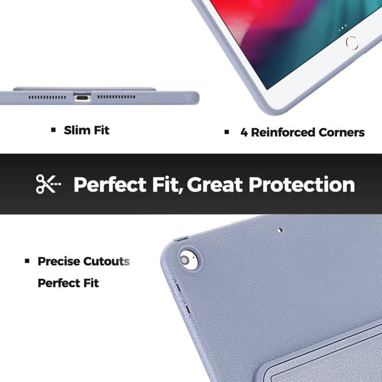 For iPad Air / Air 2 / 9.7 2017 / 2018 Leather-Textured PU Shockproof Tablet Case with Holder