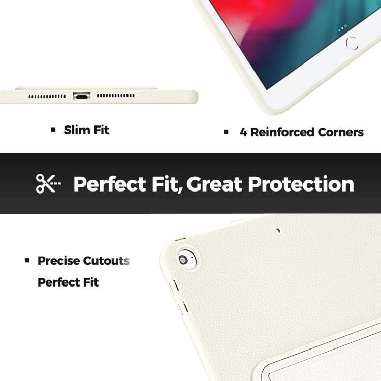 For iPad Air / Air 2 / 9.7 2017 / 2018 Leather-Textured PU Shockproof Tablet Case with Holder
