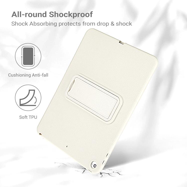 For iPad Air / Air 2 / 9.7 2017 / 2018 Leather-Textured PU Shockproof Tablet Case with Holder