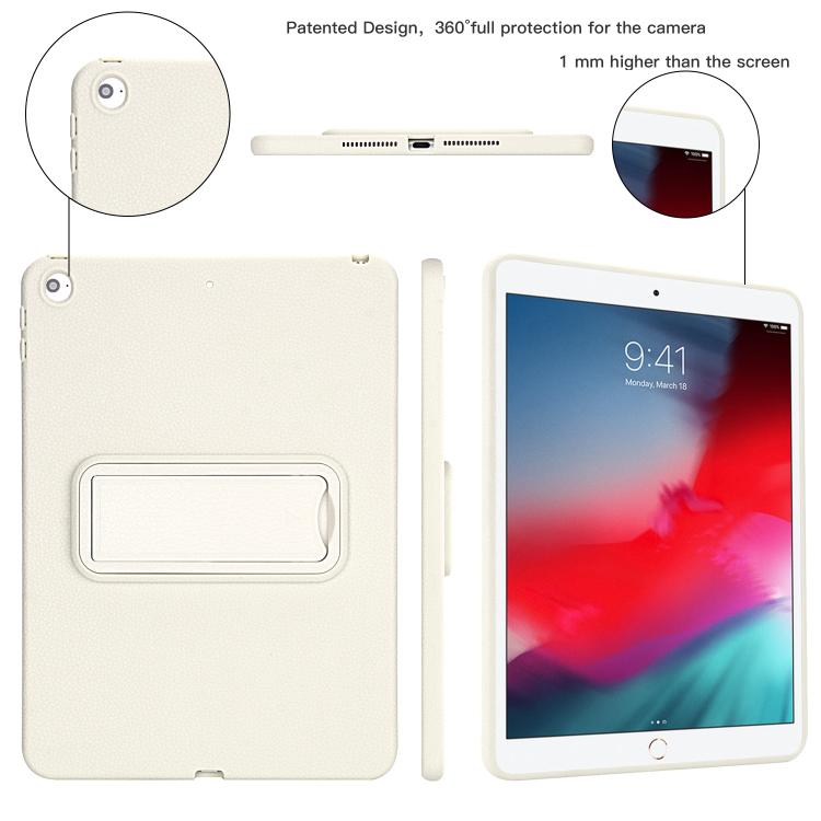 For iPad Air / Air 2 / 9.7 2017 / 2018 Leather-Textured PU Shockproof Tablet Case with Holder
