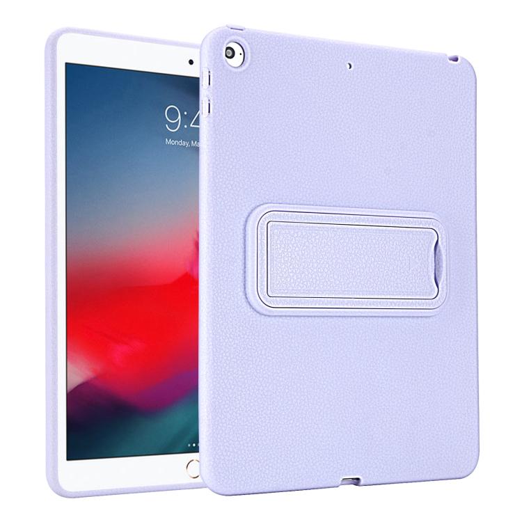 For iPad Air / Air 2 / 9.7 2017 / 2018 Leather-Textured PU Shockproof Tablet Case with Holder