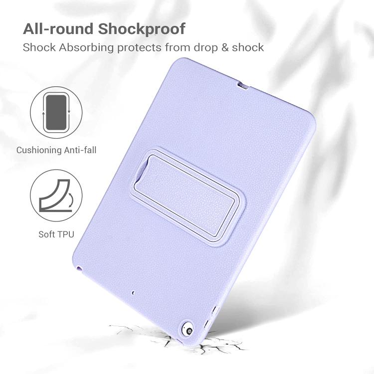 For iPad Air / Air 2 / 9.7 2017 / 2018 Leather-Textured PU Shockproof Tablet Case with Holder